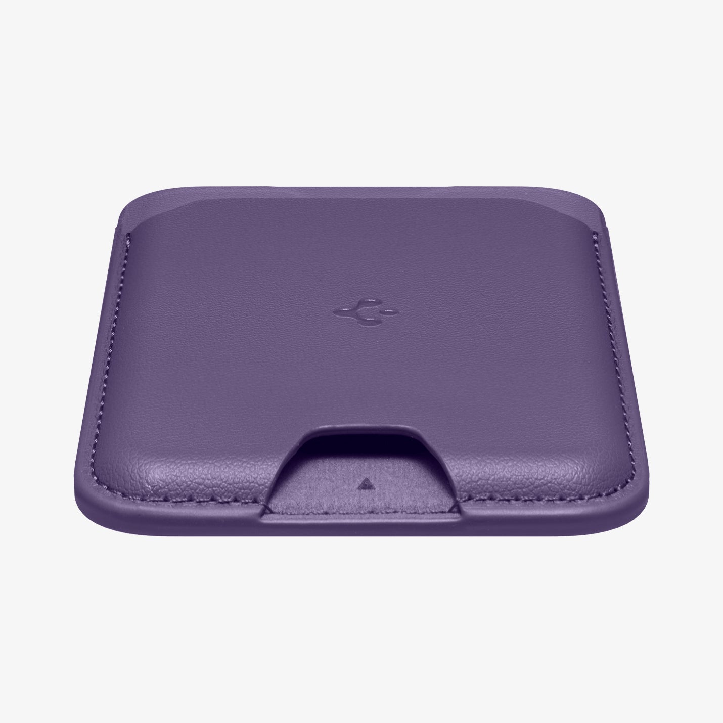 AFA06267 - MagSafe Card Holder Valentinus (MagFit) in purple showing the front and bottom