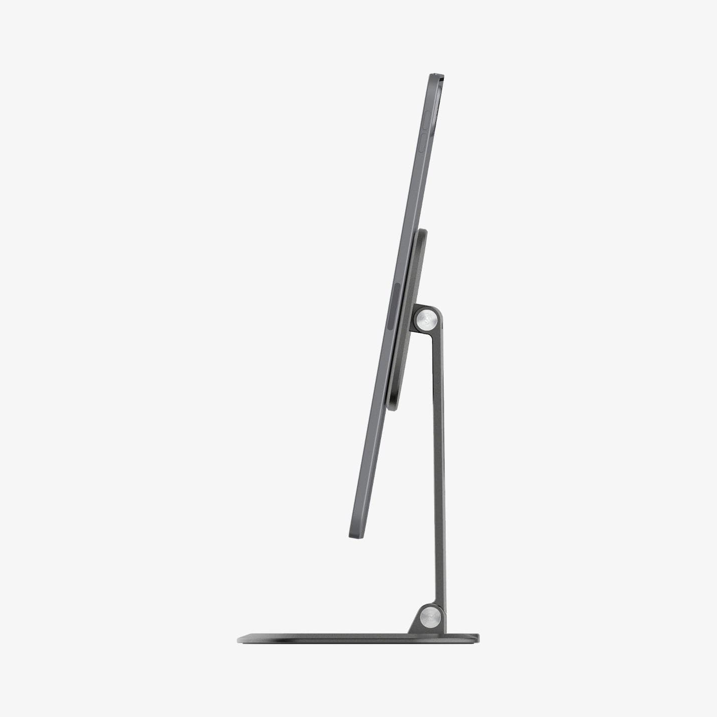 AMP06414 - OneTap Easel Magnetic Stand (MagFit) in black showing the side with stand straight up