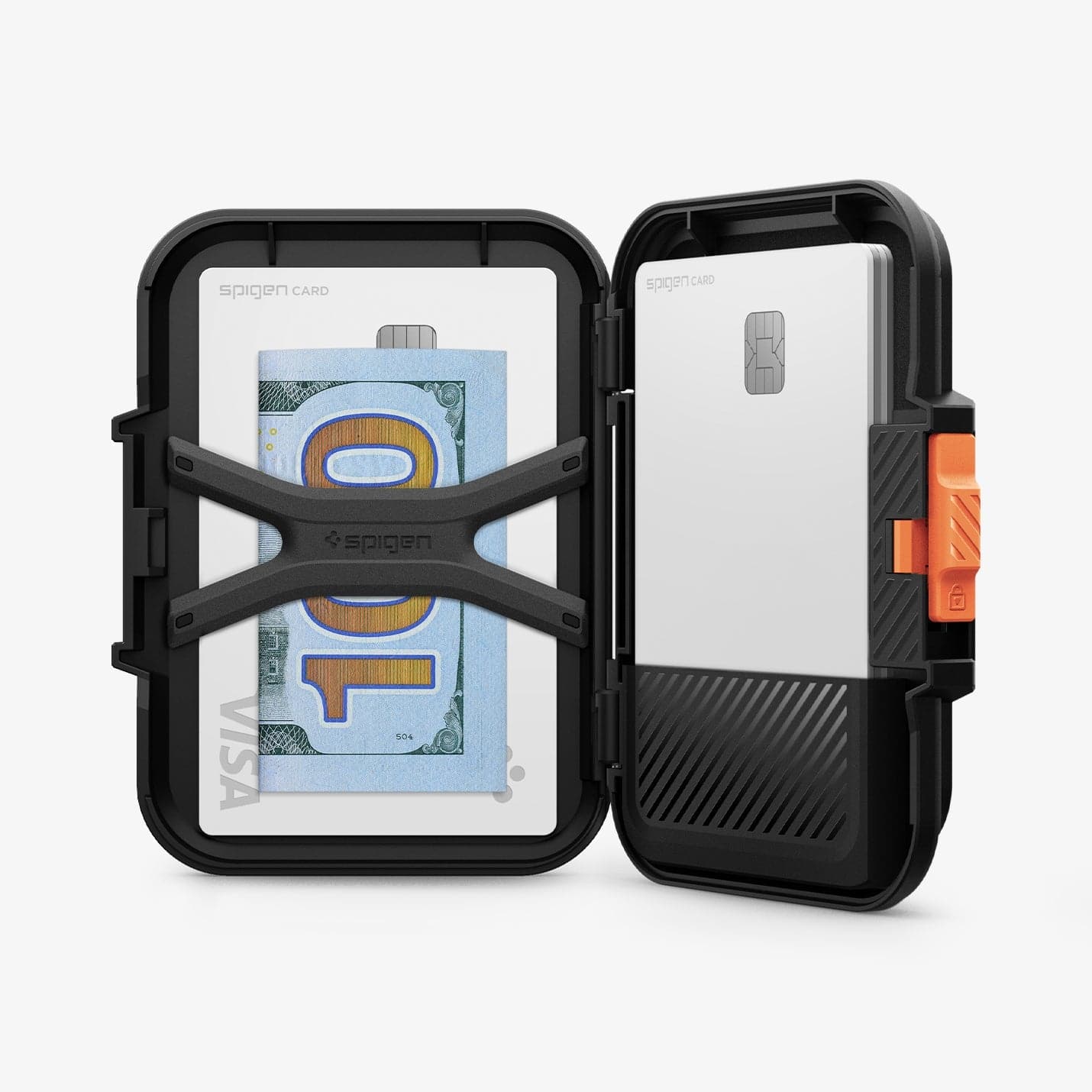 AFA06031 - MagSafe Card Holder Lock Fit (MagFit) in black showing the ...