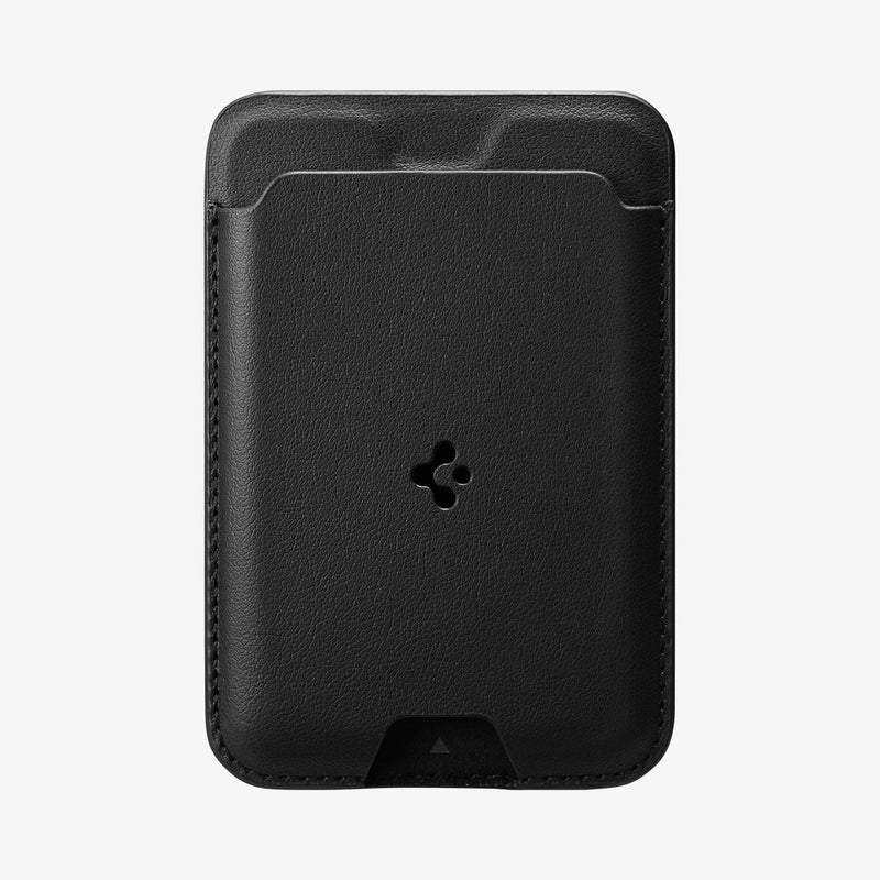 AMP02284 - MagSafe Card Holder Valentinus (MagFit) in black showing the front