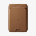 AFA03854 - MagSafe Card Holder Valentinus (MagFit) in brown showing the front