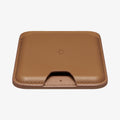 AFA03854 - MagSafe Card Holder Valentinus (MagFit) in brown showing the front and bottom