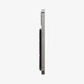 AMP02746 - MagSafe Card Holder Smart Fold Wallet (MagFit) in black showing the side with wallet attached to device