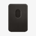 AMP02766 - MagSafe Card Holder Smart Fold Wallet (MagFit) in gunmetal showing the back