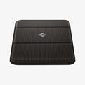 AMP02766 - MagSafe Card Holder Smart Fold Wallet (MagFit) in gunmetal showing the front and bottom