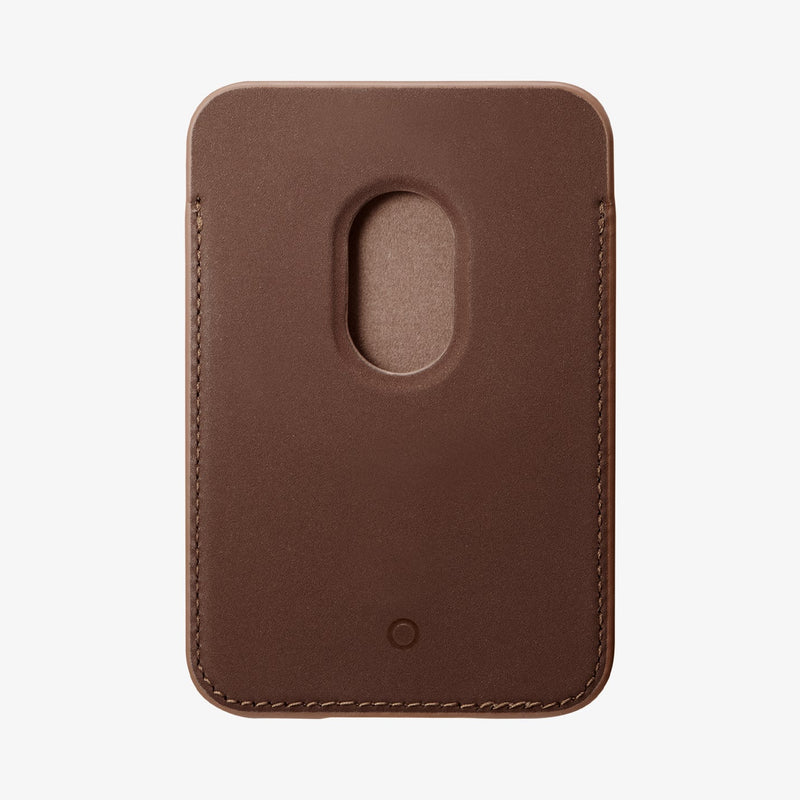 AFA05804 - MagSafe 3 Cards Holder Valentinus (MagFit) in brown showing the back