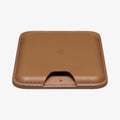 AFA05804 - MagSafe 3 Cards Holder Valentinus (MagFit) in brown showing the front and bottom