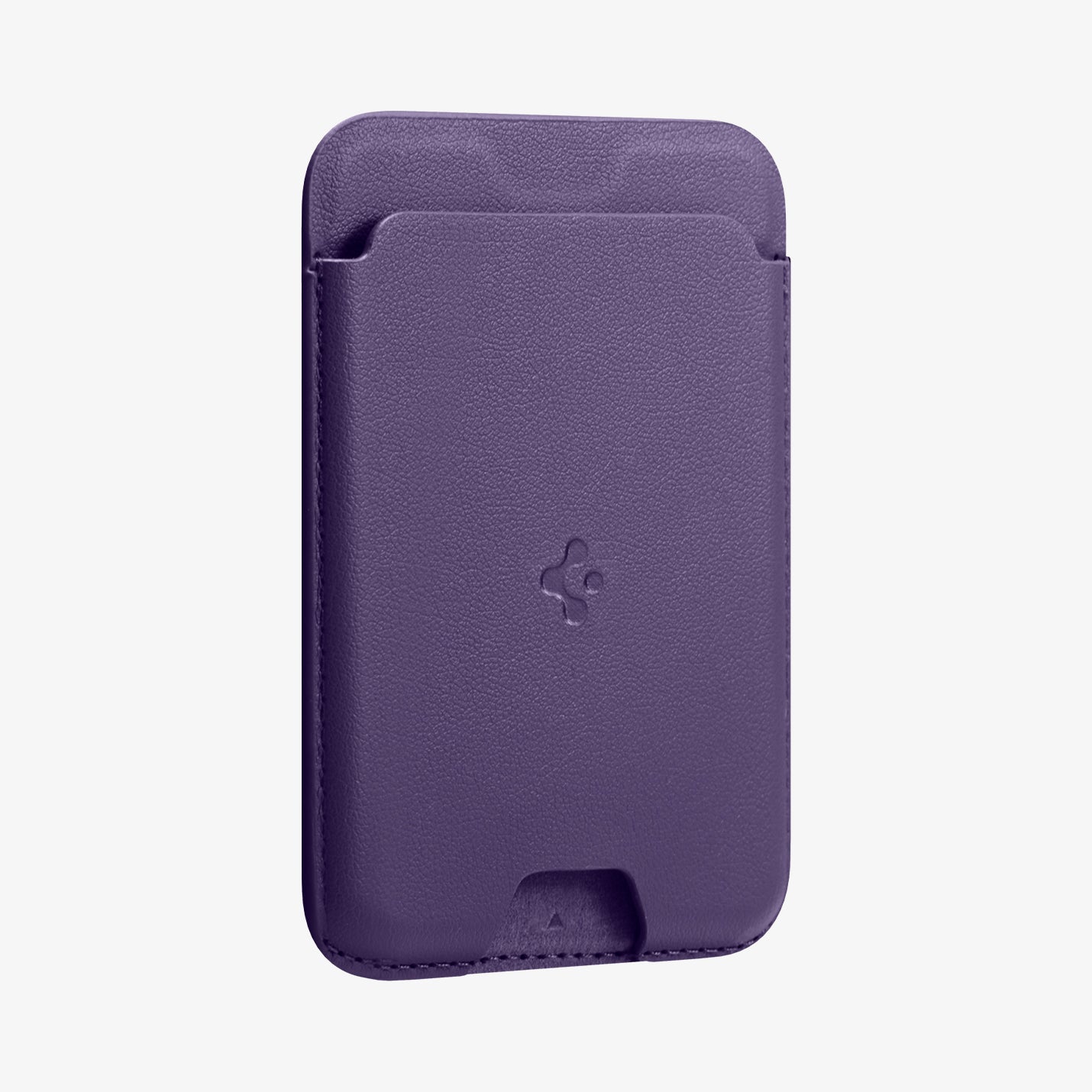 AFA06268 - MagSafe 3 Cards Holder Valentinus (MagFit) in purple showing the front and partial side