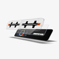 AGL03149 - Mercedes E-Class Screen Protector EZ FIT GLAS.tR Anti-Glare showing the ez fit tray and screen protector hovering in front of touch screen display