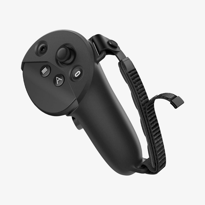 ACS06030 - Meta Quest Pro Controller Silicone Fit in black showing the front and strap