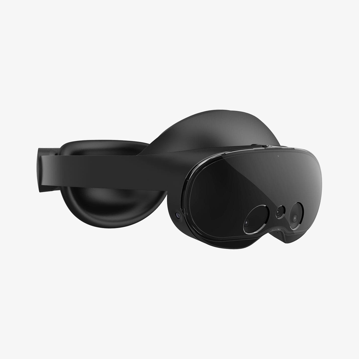 ACS06029 - Meta Quest Pro Ultra Hybrid Pro VR Lens Cover in royal black showing the front and side