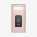 ACS06095 - Pixel 7a Case Thin Fit in pink sand showing the inside of case