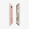 ACS06095 - Pixel 7a Case Thin Fit in pink sand showing the sides, partial back and front