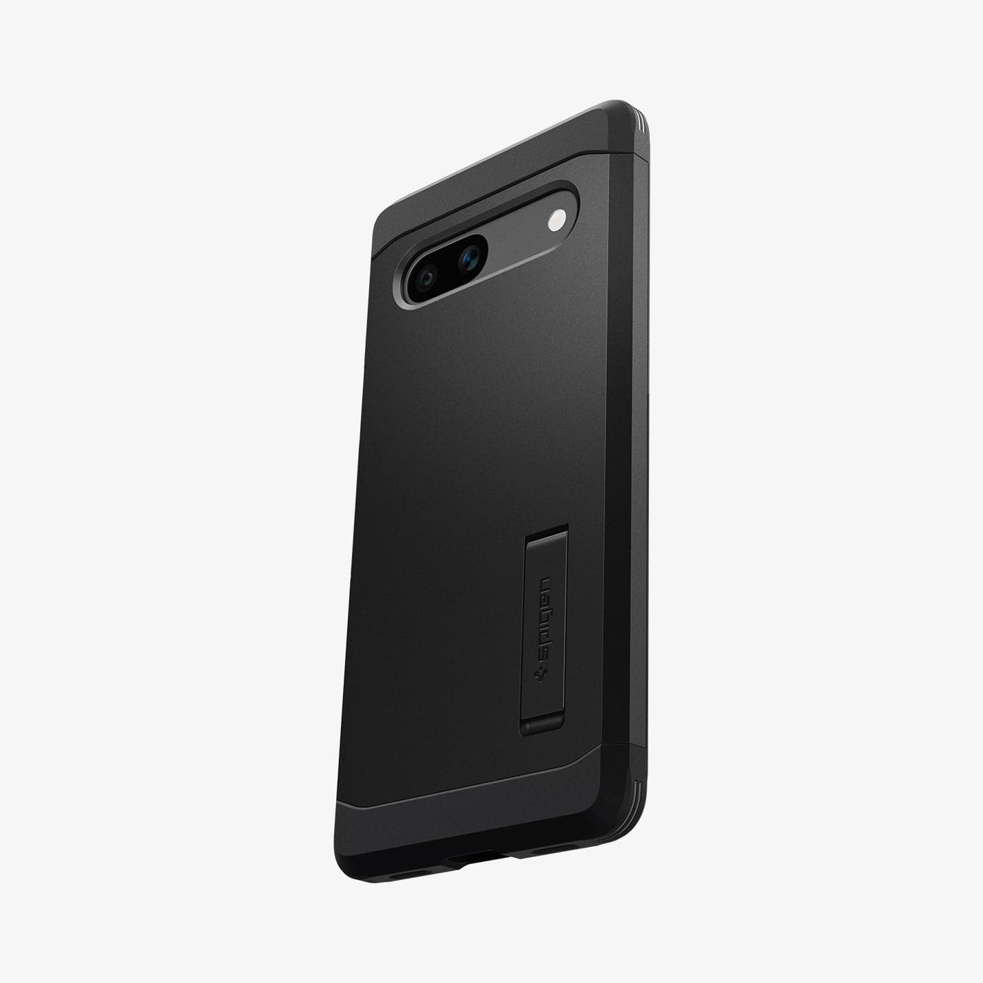 ACS05819 - Pixel 7a Case Tough Armor in black showing the back and side