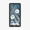 ACS05818 - Pixel 7a Case Ultra Hybrid in matte black showing the front