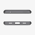 ACS05818 - Pixel 7a Case Ultra Hybrid in matte black showing the top and bottom with precise cutouts