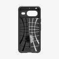 ACS06277 - Pixel 8 Case Rugged Armor in matte black showing the inside of case
