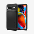 ACS06286 - Pixel 8 Case Slim Armor CS in black showing the back and front