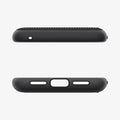 ACS06286 - Pixel 8 Case Slim Armor CS in black showing the top and bottom with precise cutouts