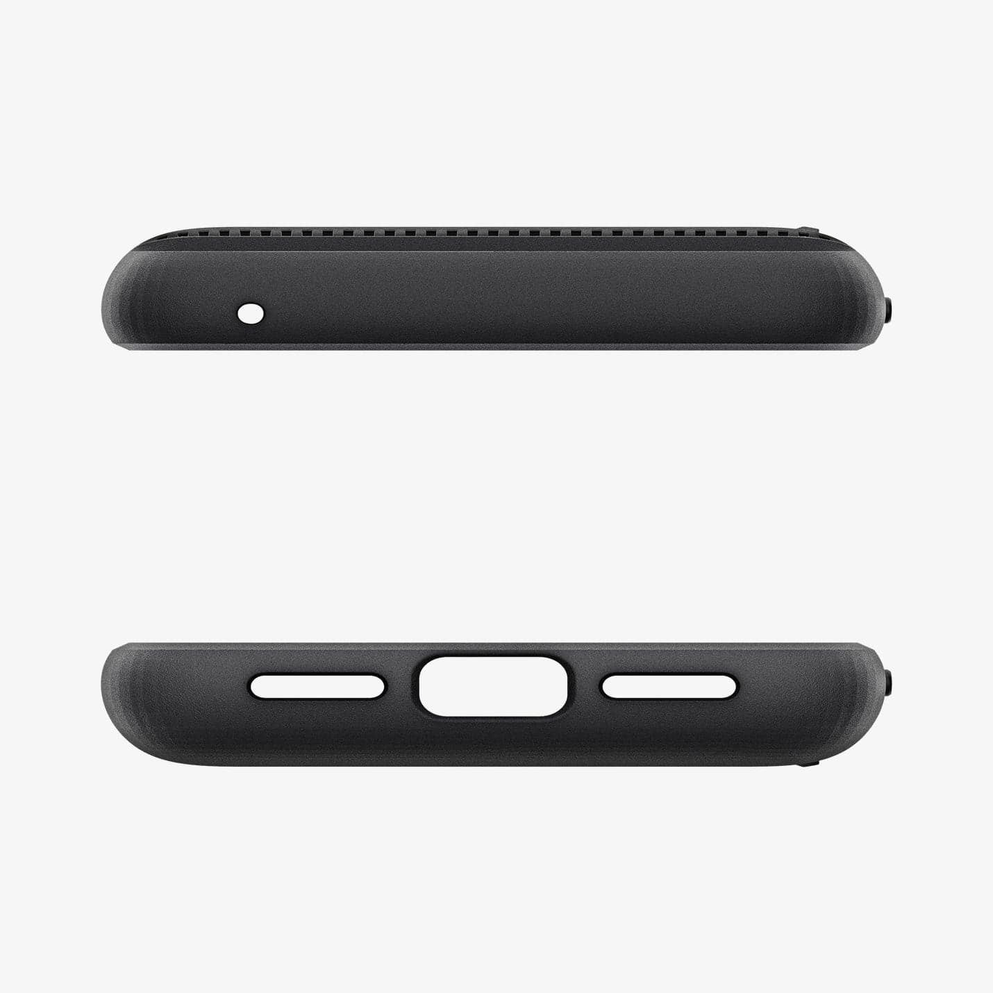 ACS06286 - Pixel 8 Case Slim Armor CS in black showing the top and bottom with precise cutouts