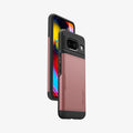 ACS06287 - Pixel 8 Case Slim Armor CS in rose gold showing the back, front and sides