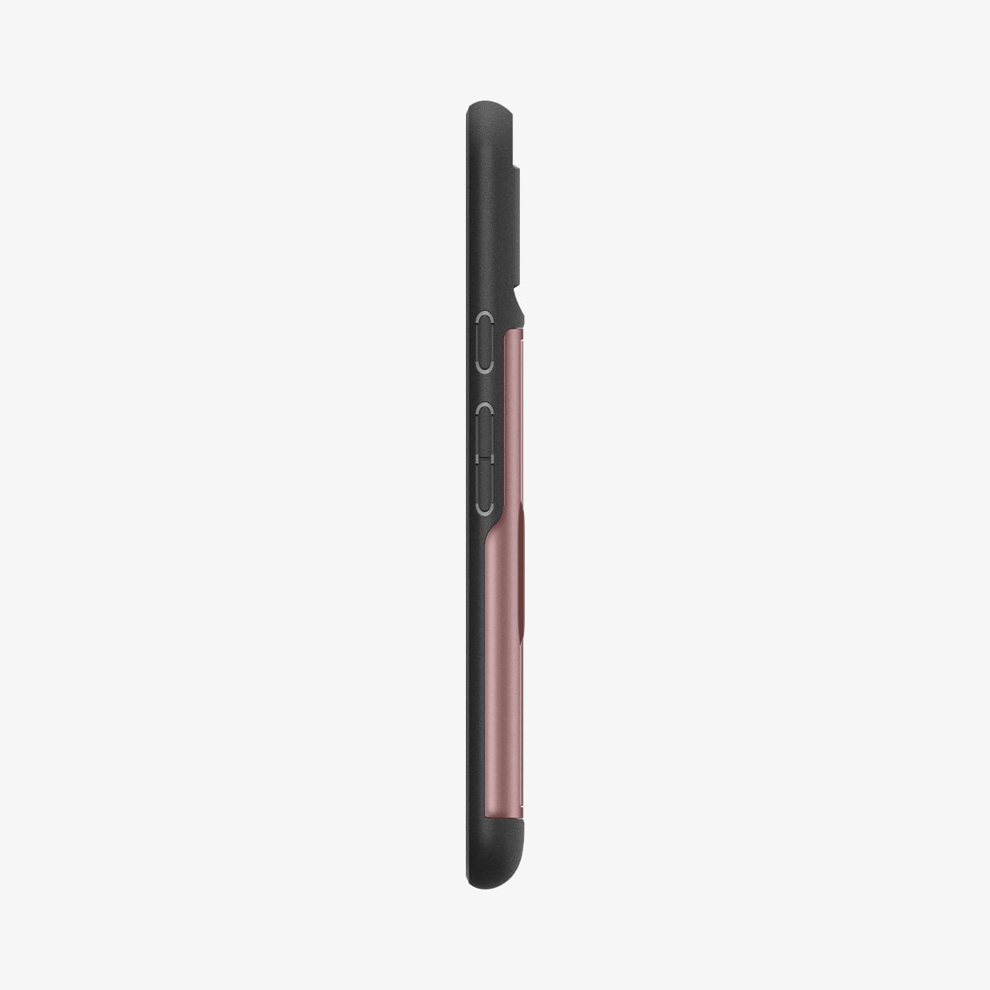 ACS06287 - Pixel 8 Case Slim Armor CS in rose gold showing the side with volume controls