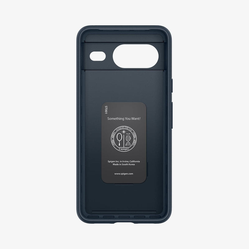 ACS06289 - Pixel 8 Case Thin Fit in metal slate showing the inside of case