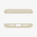 ACS06291 - Pixel 8 Case Thin Fit in mute beige showing the top and bottom with precise cutouts