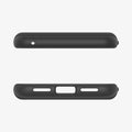 ACS06280 - Pixel 8 Case Ultra Hybrid in matte black showing the top and bottom with precise cutouts