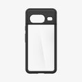 ACS06280 - Pixel 8 Case Ultra Hybrid in matte black showing the back with no device inside