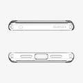 ACS06278 - Pixel 8 Case Ultra Hybrid in crystal clear showing the top and bottom with precise cutouts
