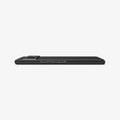 ACS04706 - Pixel 7 Case Thin Fit in black showing the side and partial back with device laying flat