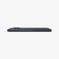 ACS04707 - Pixel 7 Case Thin Fit in metal slate showing the side and partial back with device laying flat