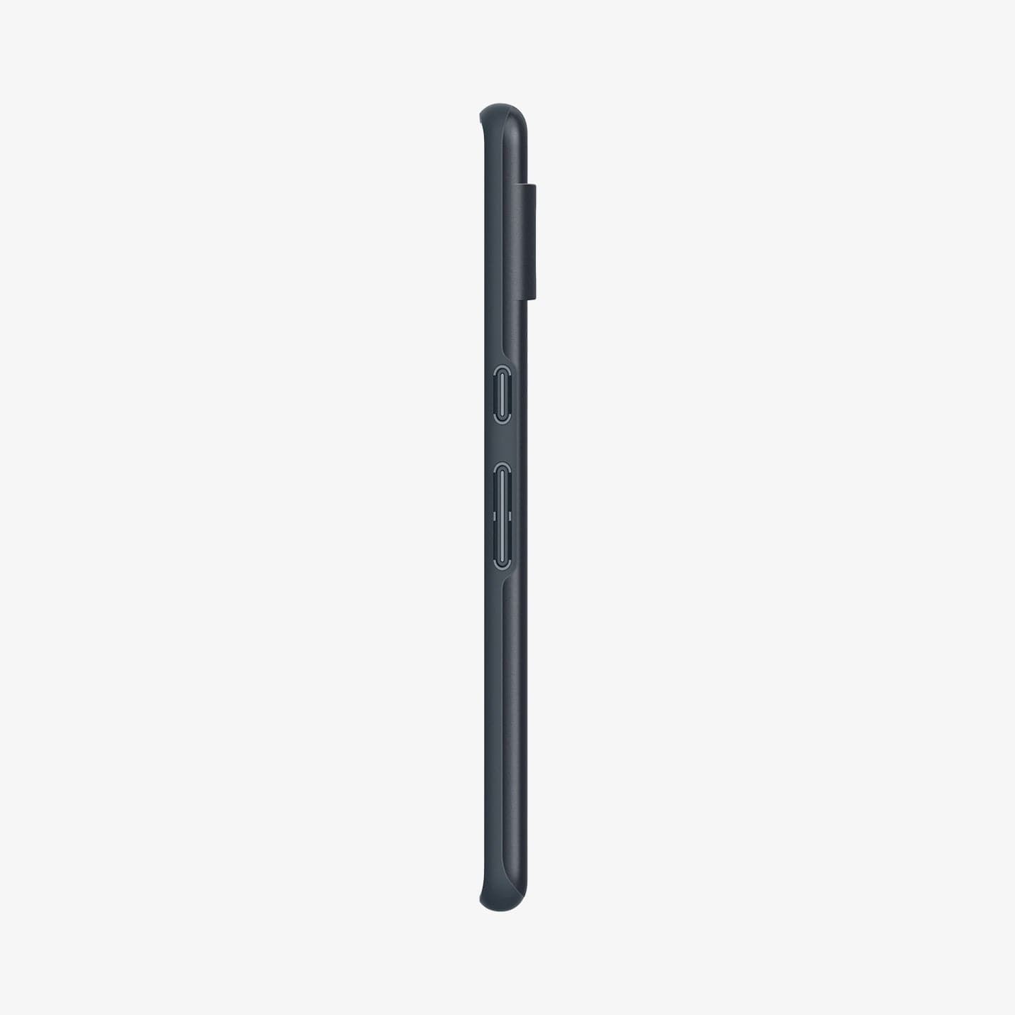 ACS04734 - Pixel 7 Pro Case Thin Fit in metal slate showing the side with volume controls