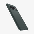 ACS06313 - Pixel 8 Pro Case Liquid Air in Abyss Green showing the back, partial side with side buttons and bottom