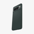 ACS06313 - Pixel 8 Pro Case Liquid Air in Abyss Green showing the back, partial side and bottom