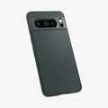 ACS06313 - Pixel 8 Pro Case Liquid Air in Abyss Green showing the back and partial side with side buttons