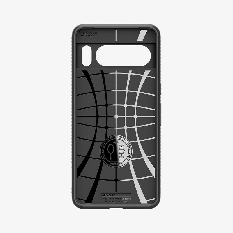 ACS06311 - Pixel 8 Pro Case Liquid Air in Matte Black showing the inner case with spider web pattern