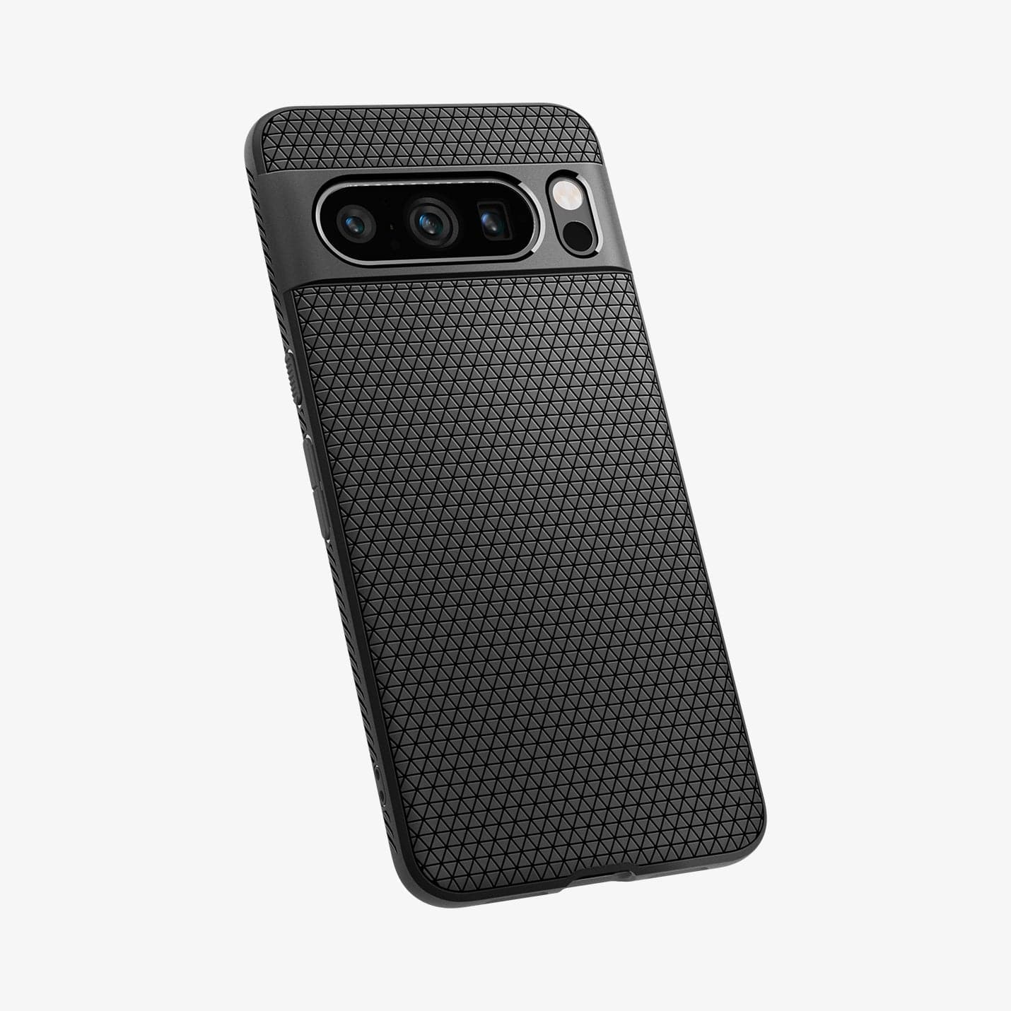 ACS06311 - Pixel 8 Pro Case Liquid Air in matte black showing the back and partial bottom