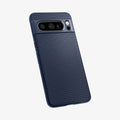 ACS06312 - Pixel 8 Pro Case Liquid Air in navy blue showing the back and partial bottom