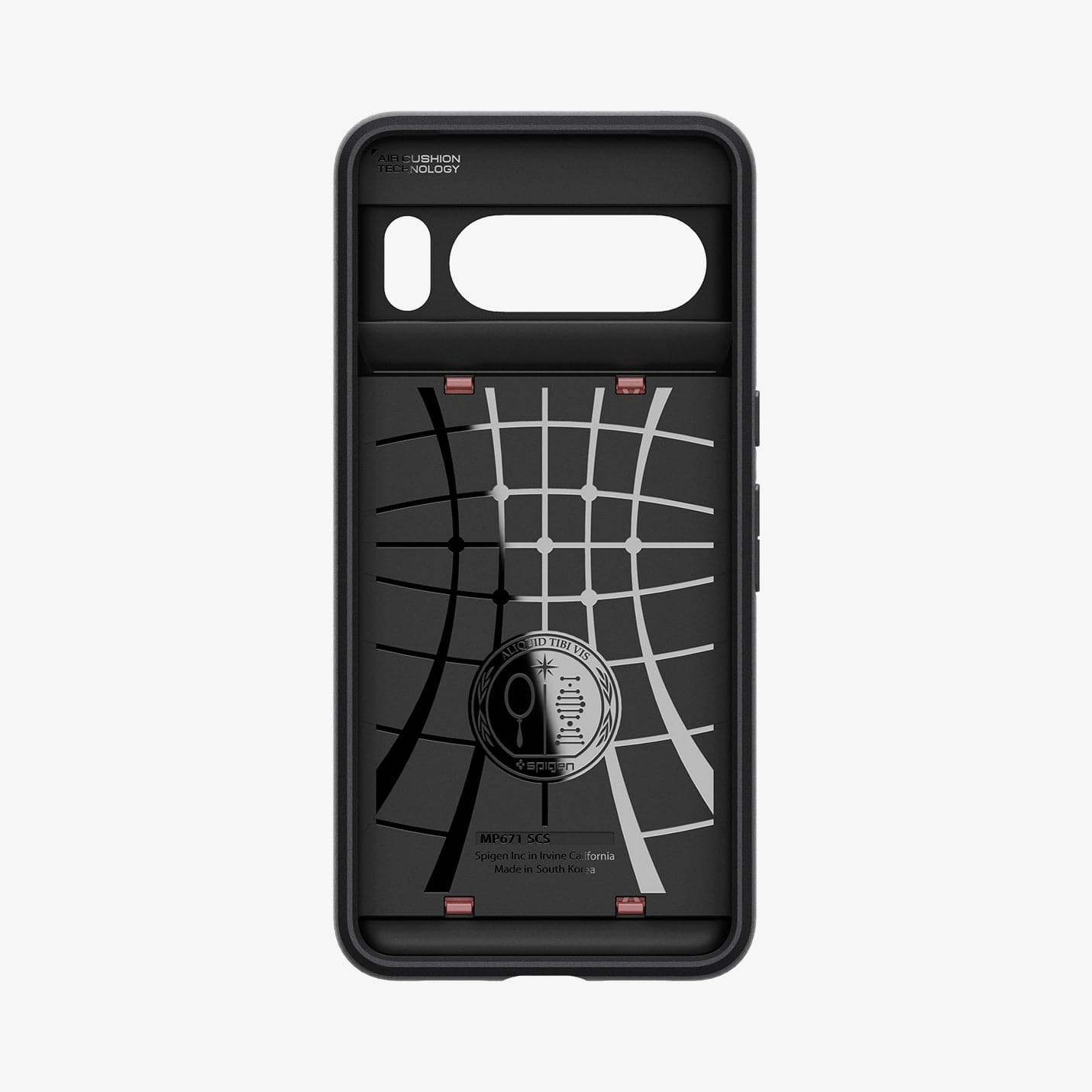 ACS06324 - Pixel 8 Pro Case Slim Armor CS in rose gold showing the inside of case