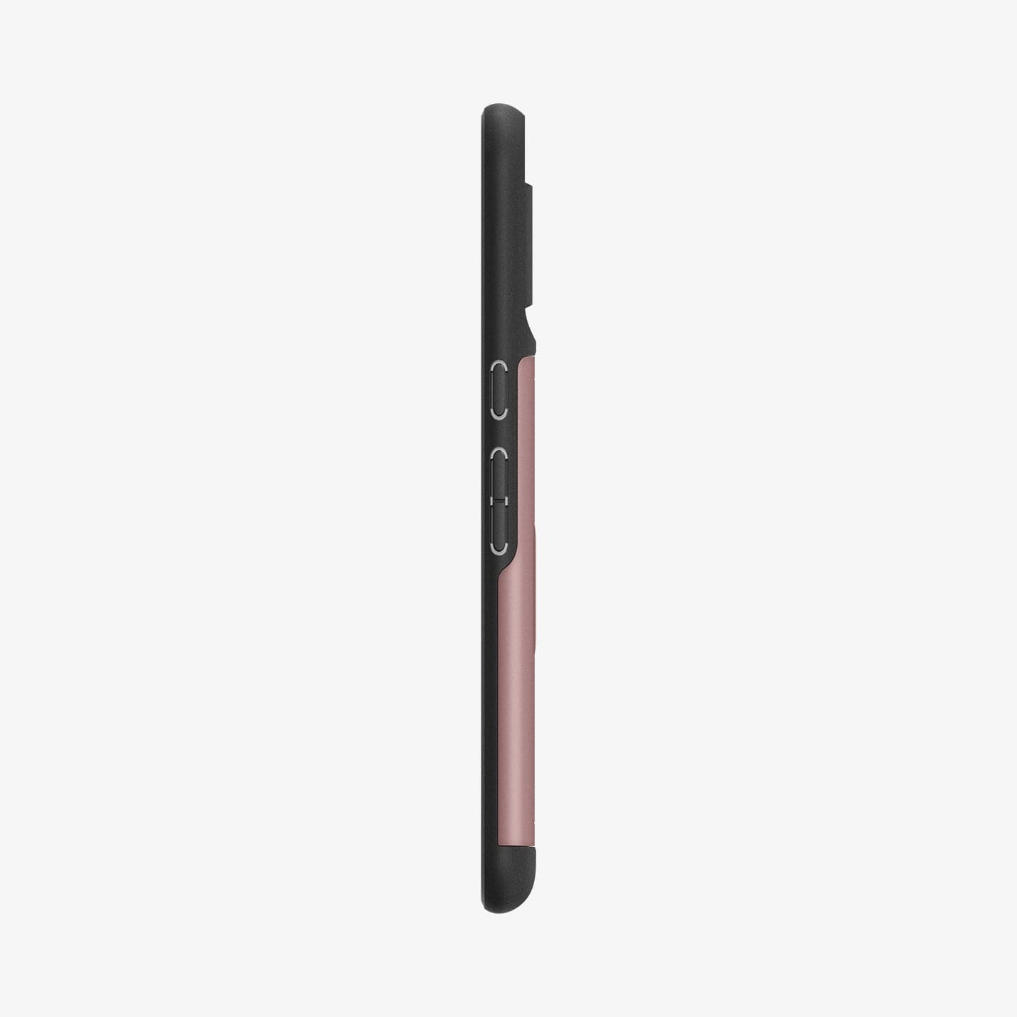 ACS06324 - Pixel 8 Pro Case Slim Armor CS in rose gold showing the side with volume controls