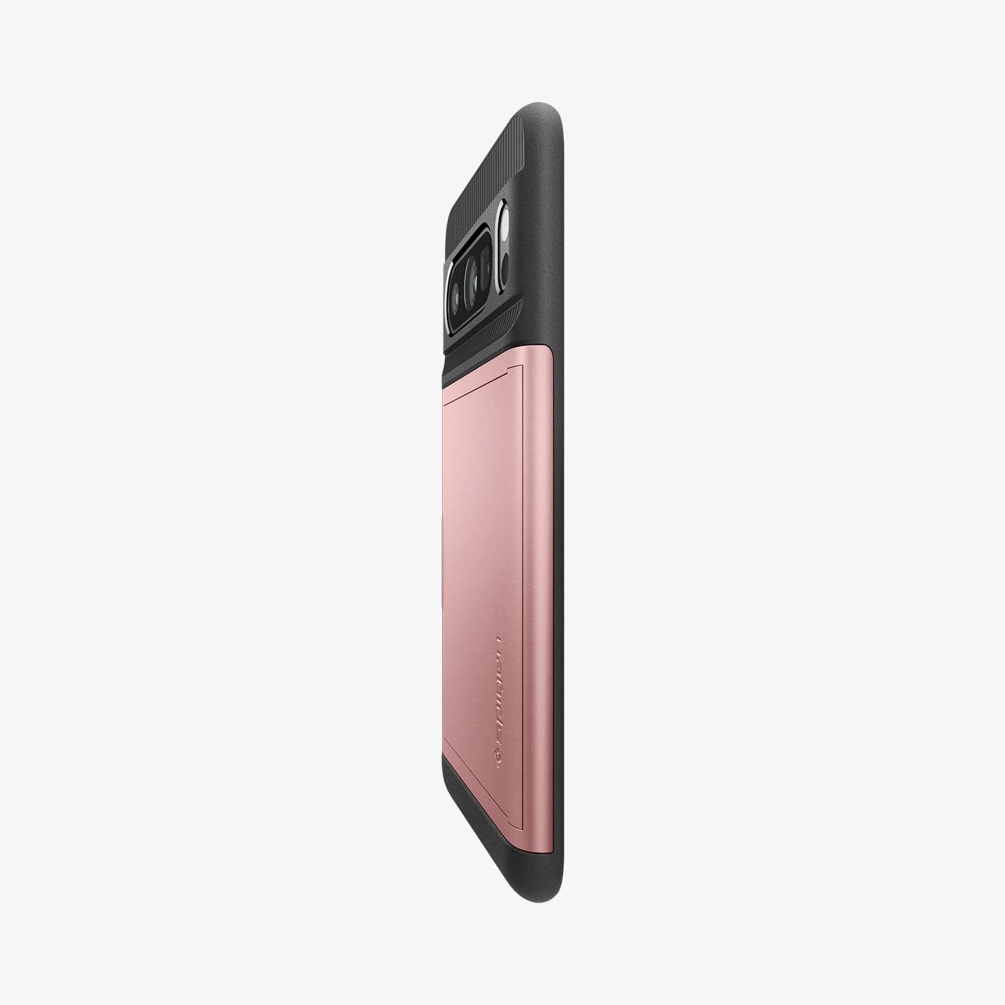 ACS06324 - Pixel 8 Pro Case Slim Armor CS in rose gold showing the side and partial back