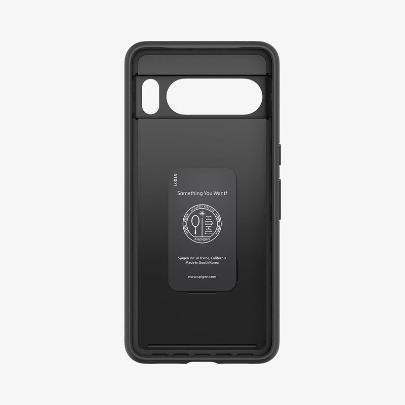 ACS06325 - Pixel 8 Pro Case Thin Fit in black showing the inside of case