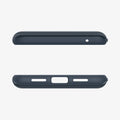 ACS06326 - Pixel 8 Pro Case Thin Fit in metal slate showing the top and bottom with precise cutouts