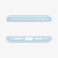 ACS06327 - Pixel 8 Pro Case Thin Fit in mute blue showing the top and bottom with precise cutouts