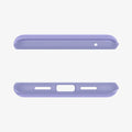 ACS06329 - Pixel 8 Pro Case Thin Fit in awesome violet showing the top and bottom with precise cutouts