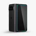 AGL06200 - Pixel Fold Series GLAS.tR EZ Fit Screen Protector showing the back, hinge and front