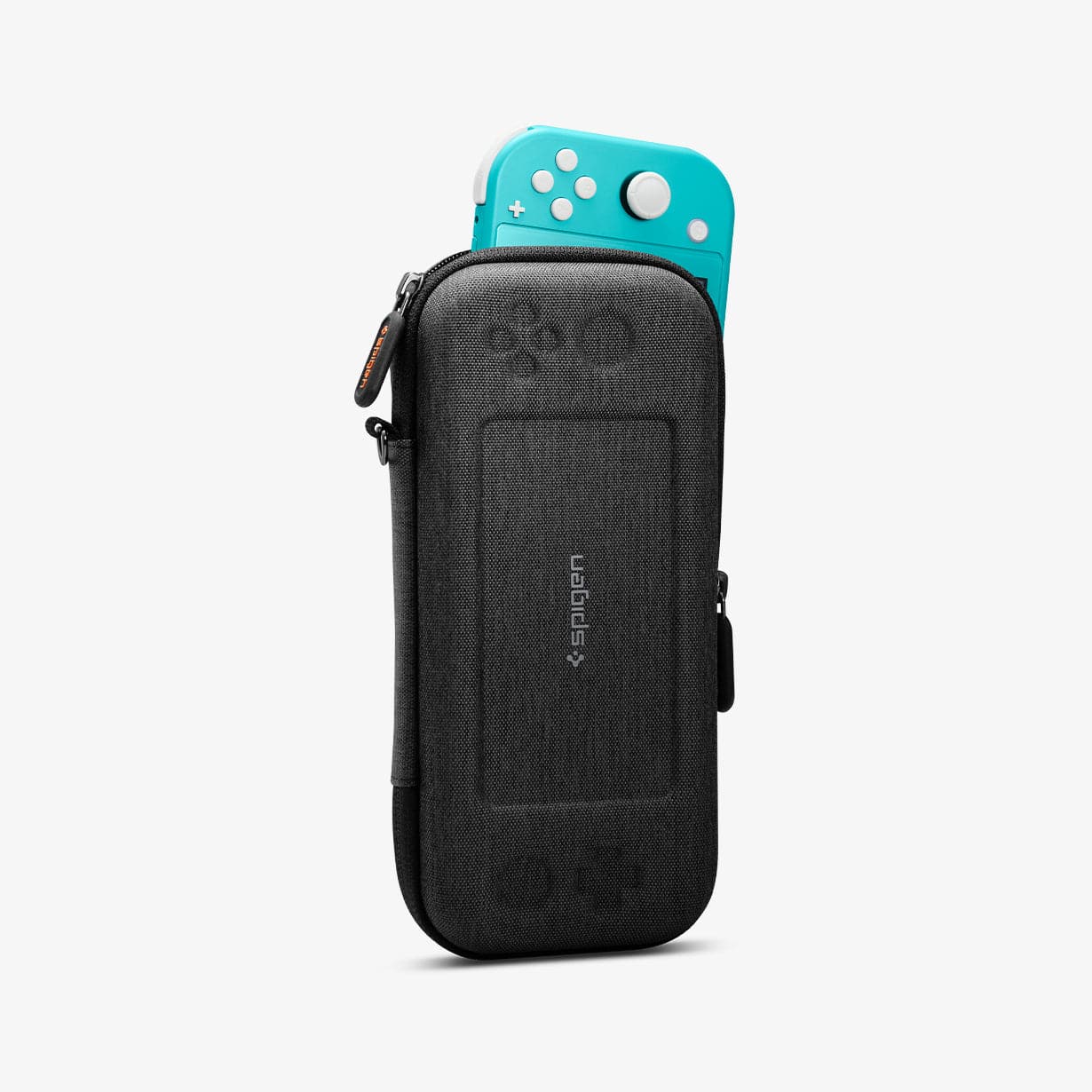 AFA00865 - Nintendo Switch Lite Case Klasden Pouch showing the front with device sticking out slightly
