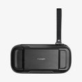 AFA04021 - Nintendo Switch OLED Rugged Armor Pro Pouch in matte black showing the top with strap extended out